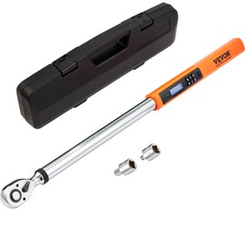 VEVOR Digital Torque Wrench 1/2" Drive(25-250ft.lb/34-340n.m), ±2% Torque Accuracy, 3-Mode Adjustable Electronic Torque Wrench with LED Buzzer Calibration