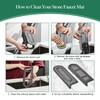 KitchifyMaers Faucet Mat for Kitchen Sink with Airflow Silicone Sleeve,
