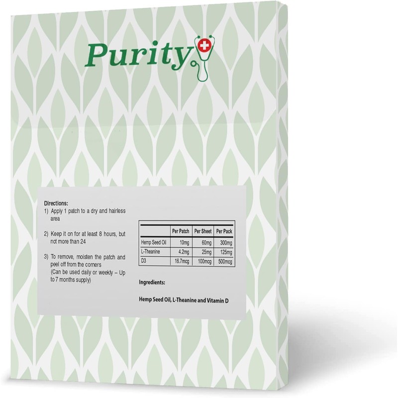 Hemp Oil Patches - 90 Patches - 30mg Per Patch