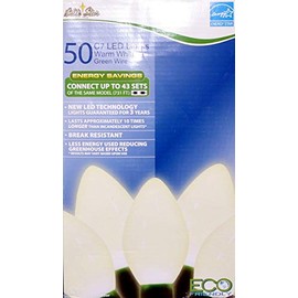 Brite Star C7 Smooth Lights, Warm White