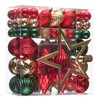 JORNOY 128 Pack Christmas Tree Ornaments Set, Classic Shatterproof Hanging