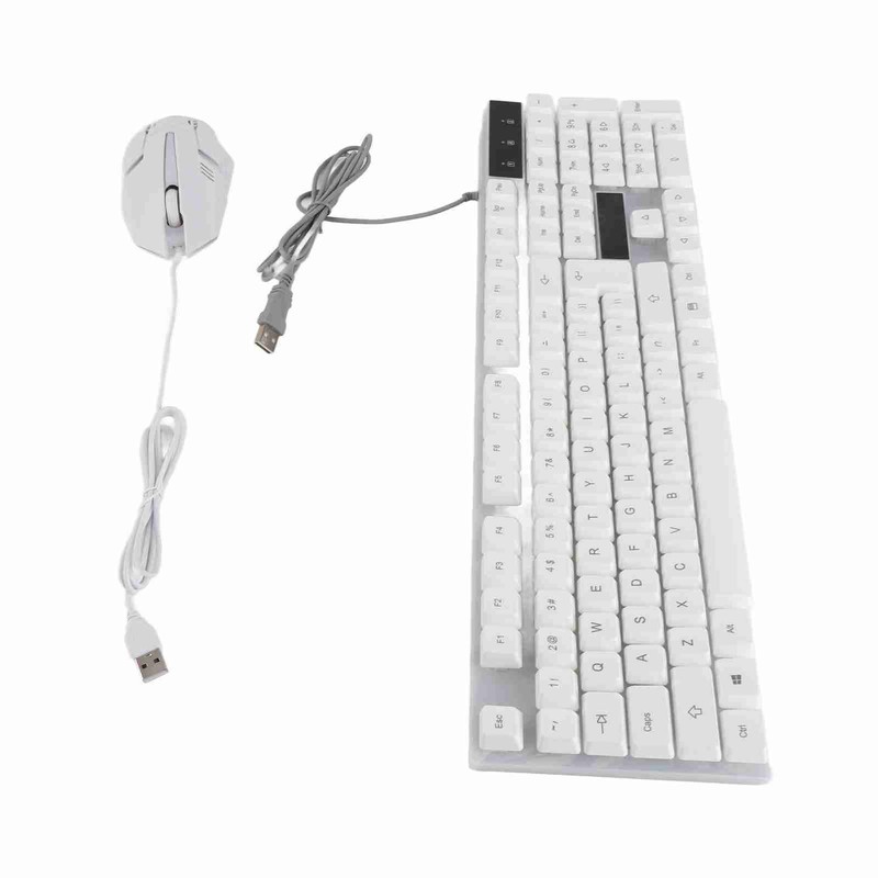 Keyboard and Mouse Combo 104 Keys RGB Backlit USB Wired