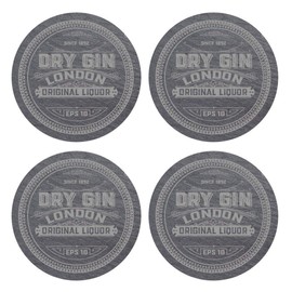 iStyle Set of 4 Slate Gin Coasters