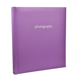 Arpan 5x7'' Slip in Memo Bookbound Photo Album for 120 Photos - Pastel Purple