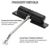 sourcing map Automatic Spring Door Closer Adjustable 40 lbs Self-Closing