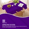 BYDOLL Table Cloth Purple 60x102 Inch Tablecloth for 6 Foot