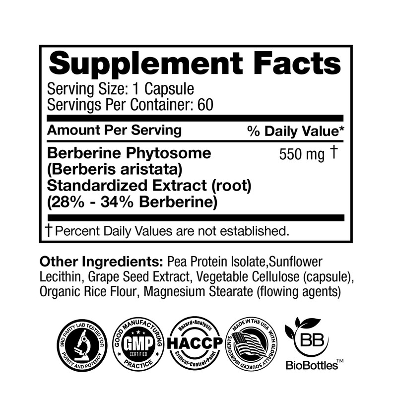 Feelgood Company - Berberine - High Absorption - 2200mg Equivalent