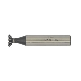 NACX 12mm x 45-Degree HSS Dovetail Cutter Milling End Mill, High Speed Steel Dovetail Milling Cutter