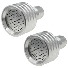 2 Pack 0.4mm/0.5mm Power Washer Shower Nozzle Stainless Steel Pressure Washer Tips Soft Rain Shower with a 1/4 Quick Connector Adapter Pressure Washer Nozzles for Car Washing and Garden Watering