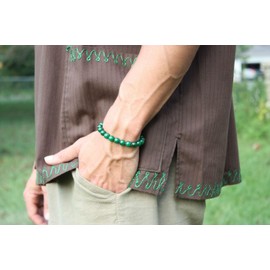 Auras by Osiris Green Jade Bracelet for Women/Men Anti Stress Bracelet Spiritual Protection Jewelry