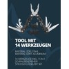 KIRKJUBØUR® "Hödur" 14-in-1 Stainless Steel Multifunction Tool - Includes 11-in-1