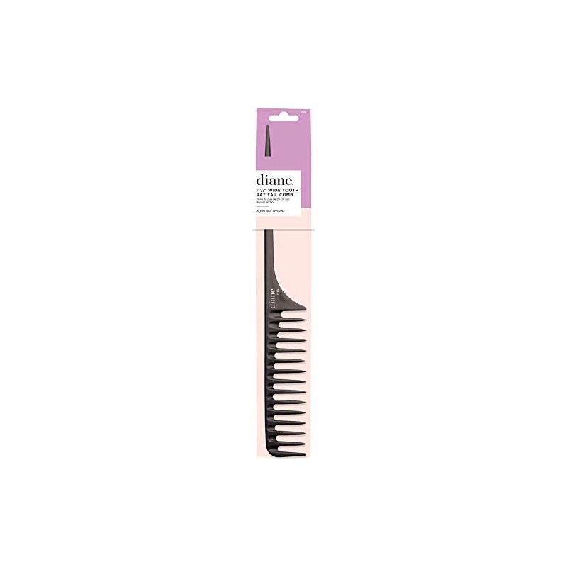 Diane Large Tail Comb, 11.5 Inch, Color may vary