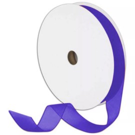 Unbranded 7/8" Plain Sheer Organza Nylon Ribbon 25 Yards - Purple