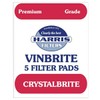 HARRIS 10x Harris Crystalbrite Filter Pads 5-pk Use with Harris
