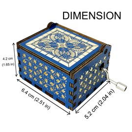 ukebobo Can't Help Falling in Love Wood Music Box, Engraved Musical Boxes for Love One, Anniversary Valentine Birthday Wedding for Lover Boyfriend Girlfriend Husband Wife-528