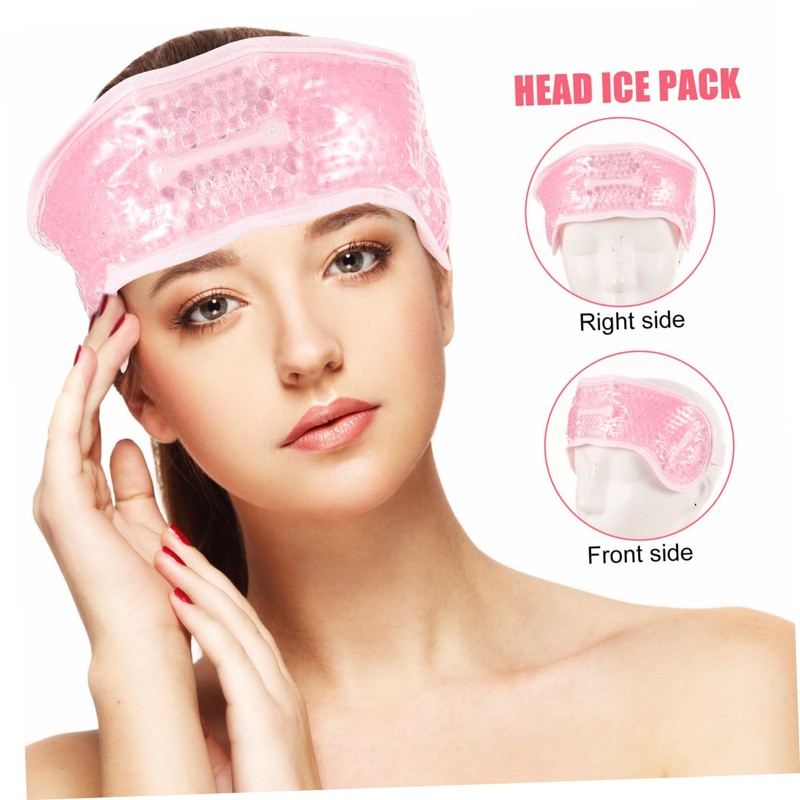 Ipetboom Reusable Head Wrap Lightweight Cold for Headaches Injuries Relief
