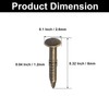 ISDVBUY 200Pcs Small Tiny Nails 1.2x8mm(DXL) Carbon Steel Copper Plated