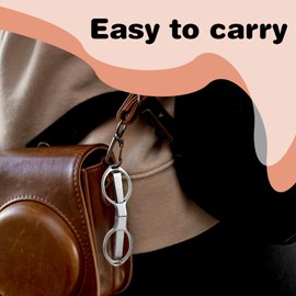 JIEYAO Pack of 2 Folding Scissors, Mini Scissors, Portable Foldable Scissors, Stainless Steel Telescopic Craft Scissors with Keyring Hole, Travel Scissors, Safety Scissors for Adults, Children, Paper