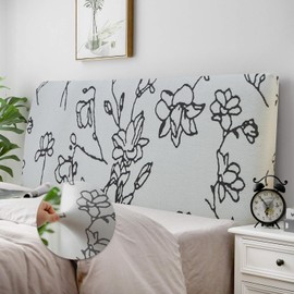 MUMOHO Bed Headboard Cover, Single/Double Bed Headboard Cloud velvet Slipcover Stretchable Dustproof Protective Headboard Backrest Cover for Bedroom Bed Head Decor