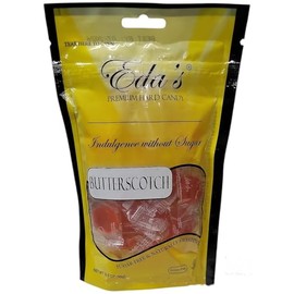 Eda's SugarFree Premium Hard Candy 3.5oz Resealable Bag (Pack Of 1) (Butterscotch)