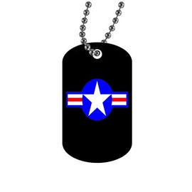 Rogue River Tactical USA Air Force Roundel Military Aircraft Oath Dog Tag Pendant Jewelry Necklace