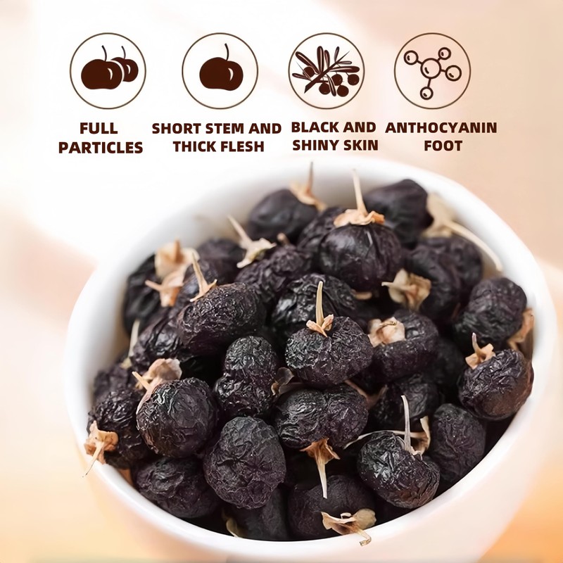 Black Goji Berries Organic, 7oz (200g) - Premium Dried Superfood