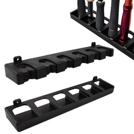 Wmzjnljy 6 Pool Cue Holder Wall Mounted Pool Cue Rack Billiard Wall Mount Rack Billiard Pool Cue Stick Stand Vertical Pool Table Rods Clip Accessories for Pool Bars Clubs(Z24-1)