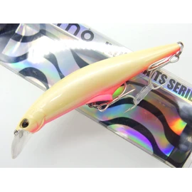 momolures - Tide Control Minnow 95 120 lip in belly system for Bass, Seabass, Salmon lure fishing. (95mm - PEARL WHITE PB)