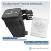 advanSecure® Bicycle Saddle Bag | Ideal for Heavy Chain Locks