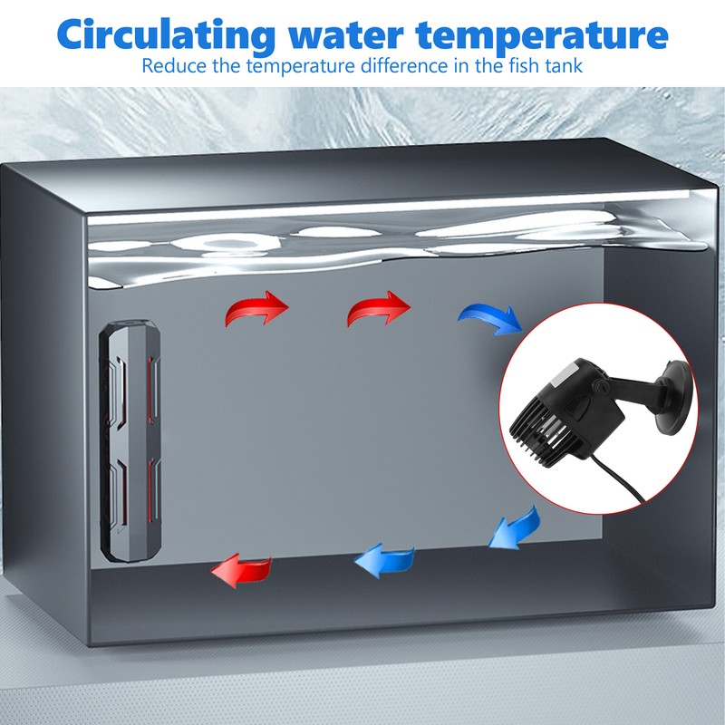 Aquarium Wavemaker Pump 360° Adjustable Reversal Free Fish Tank Circulation