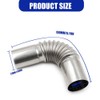 2pcs Diesel Heater Exhaust Pipe, Stainless Steel 24mm Parking Air