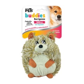 Fancy Pets Juguete para Perros de Peluche Ardilla Barrigón Buddies con Squeaker Suave y Resistente
