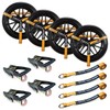 KODIAK STRAPS Adjustable Vehicle Tire Tie Down Straps Kit– 4pk