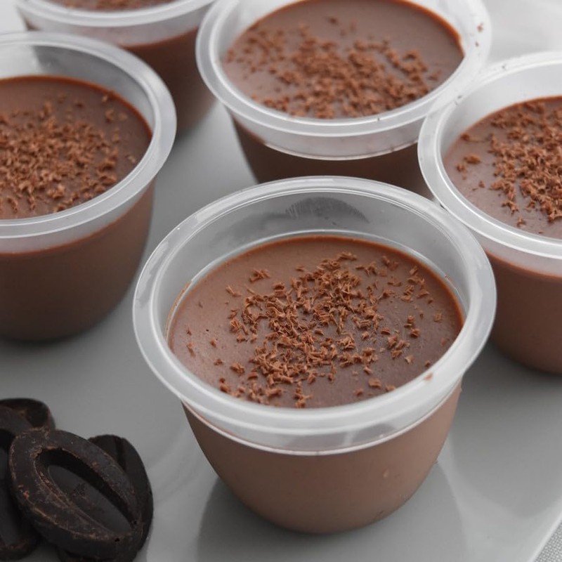 Fuzawa Shoten Pudding Cups 130cc (with Lids) 10 Pairs (Heat
