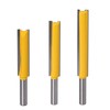 ExcInter 3 Pcs/Set 8mm Shank Long Straight Cutter Bit 8