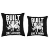 Rhino Build Tough Like A Rhino Animal Throw Pillow
