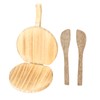 Wooden Dough Pressing Tool Wood Dumpling Skin Presser Home Dumpling