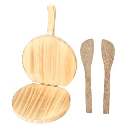 Wooden Dough Pressing Tool Wood Dumpling Skin Presser Home Dumpling Skin Making Mold Kitchen Tool