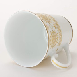Narumi Au & Pt 41377-33135 Pair of Mugs, 9.5 fl oz (280 cc), Set of 2, Made in Japan