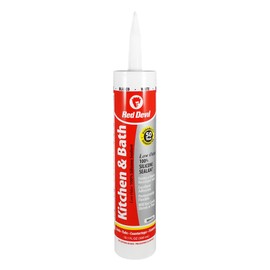 Red Devil 0836 Kitchen & Bath Low Odor Silicone Sealant, 10.1 Oz, White, Pack of 1