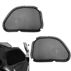 Unbranded Black Front Mesh Speaker Grills Cover Fit for Harley Road Glide Ultra FLTRU US