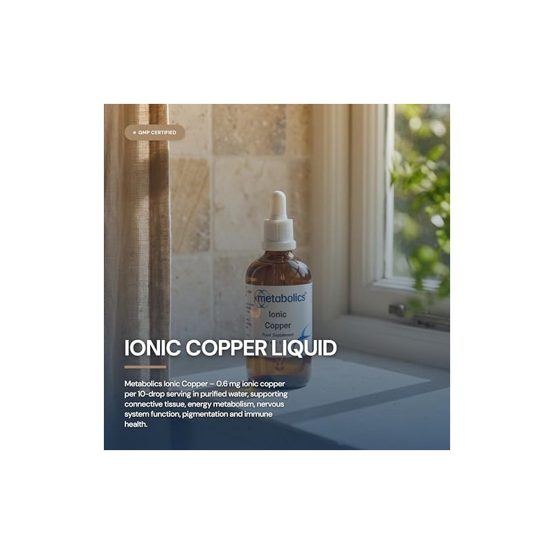 Ionic Copper Liquid 100ml | High Strength Trace Mineral |