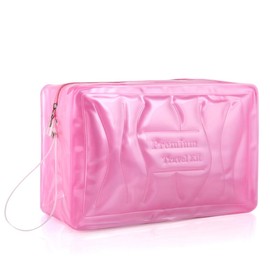 Portable Waterproof Swim Bag PVC Clear Makeup Hand Bag Tote Zip Toiletry Bag Cosmetic Pouch Gym Travel Beach Watersports Swimming Carry Bag for Swimwear Shoes Cosmetic Sunglasses