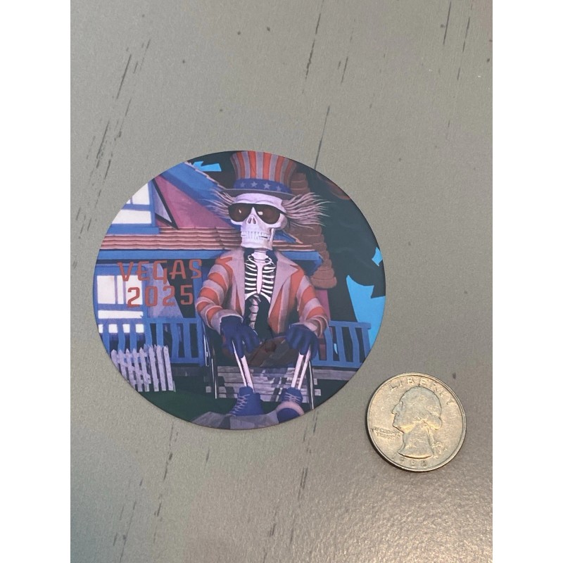 Dead Forever - Dead And Company Holographic Sticker Sphere Las