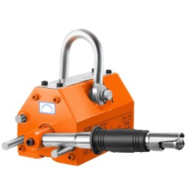 Heavy Duty Neodymium Steel Lifting Magnet 300 Kg 2.5 Safety Factor Manual Switch Rectangular Shape Metal ProcessingTraction Force: 300 kg