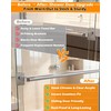 IWIWE 30" Long Chrome Framed Sliding Shower Door Towel Bar