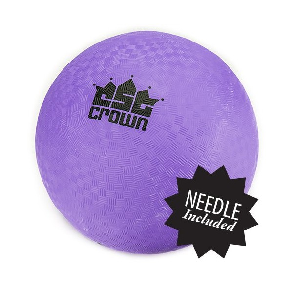 8.5-Inch Official Size Dodge Ball | Features Textured Grip, Regulation Sized For Professional Level Play | Playground Rubber Balls for Kickball, Foursquare, and More Schoolyard Games (Purple)