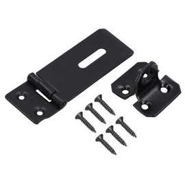 3” (75mm) Heavy Duty Safety Hasp and Staple Security Lock for Gates Sheds Doors 2pk