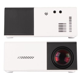 Mini Projector, Full HD 1080P Portable Movie Projector with Stereo Speaker, Low Noise Smart Home Theater Projector with USB AV Port for Smartphone Laptop TV Box (AU Plug)
