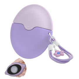 FruaSio Sunscreen Application for Kids with Roller Ball & Sponge, Detachable Floral Lanyard, Refillable Travel Size Stick Applicator,Lotion Applicator, Portable Mess-Free(Purple)